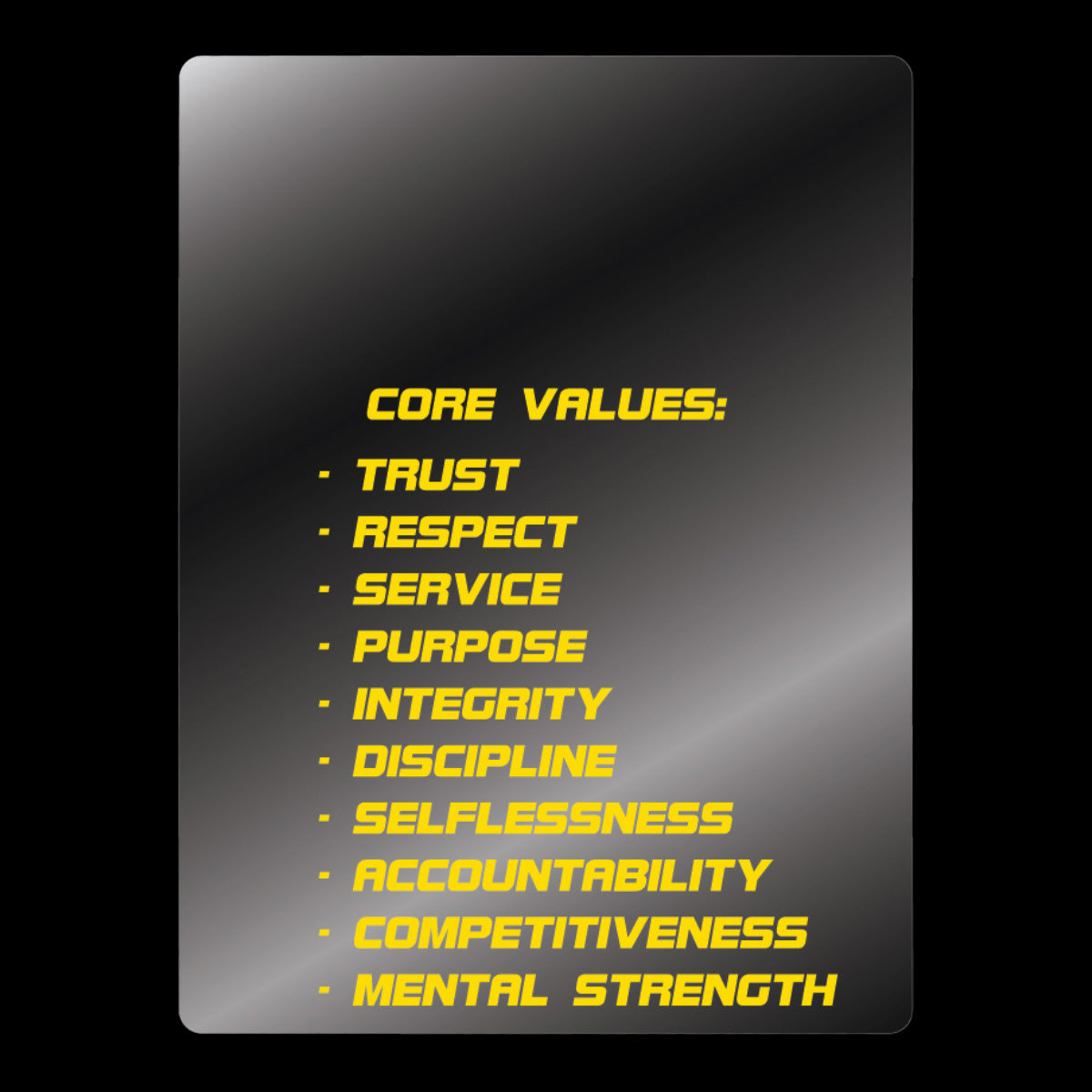 MMS Core Values Decal