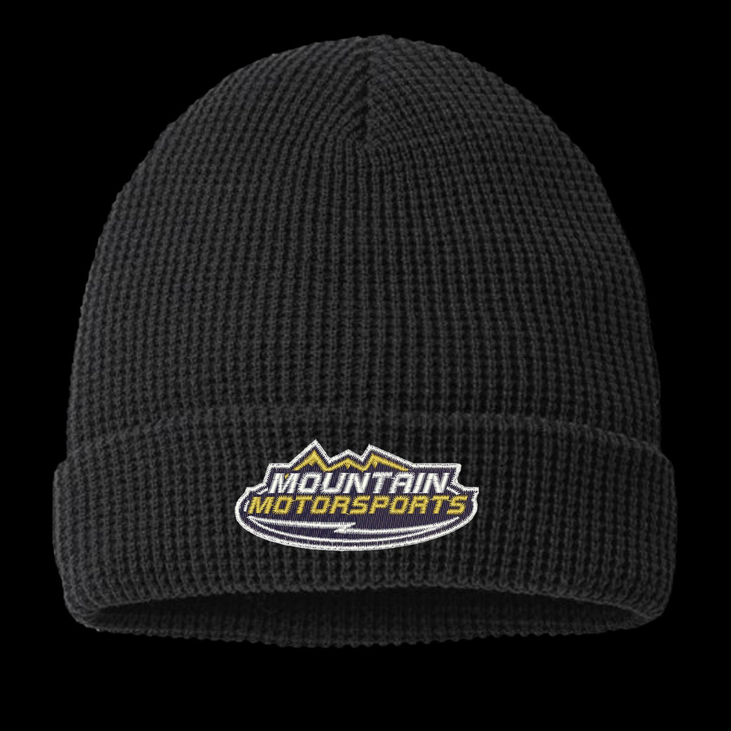 MMS Embroidered Logo Black Beanie