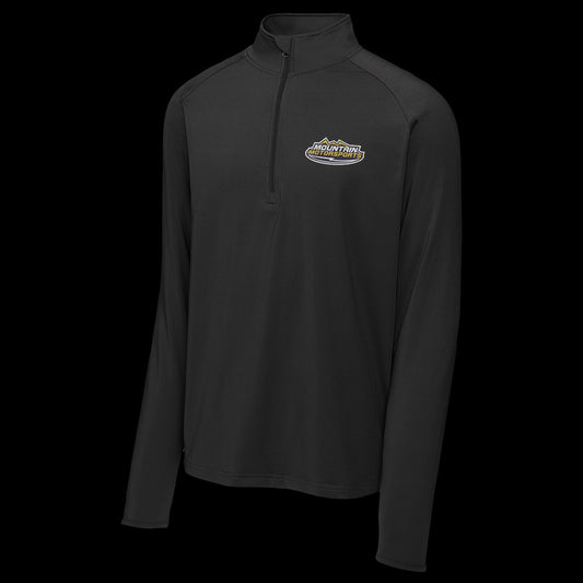 MMS Embroidered Logo 1/4 Zip Stretch Pullover